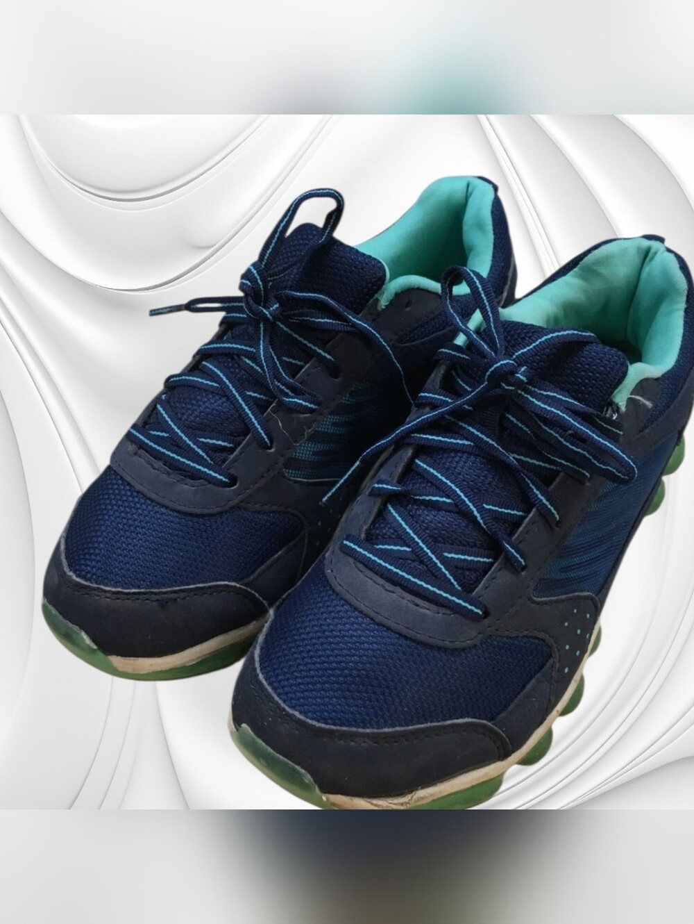 Danskin Navy Blue and Teal Athletic Sneakers